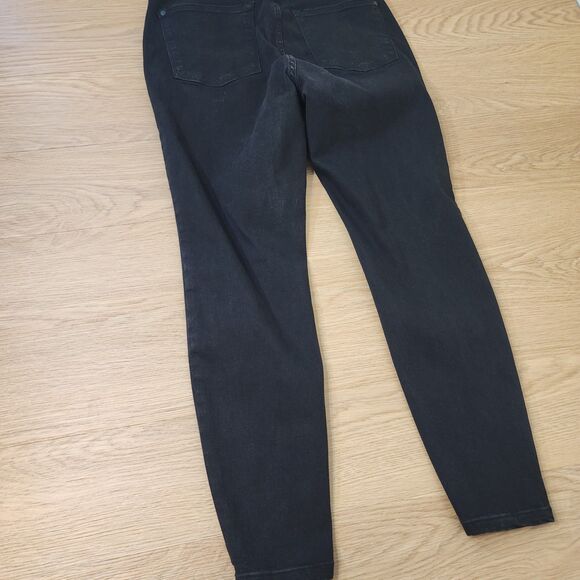 Judy Blue Skinny Fit Jeans Womens 14W Black Stretch Denim Dark Pants 32x28 - Picture 12 of 13